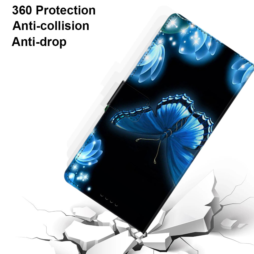 For iPhone 14 Pro Max PU Leather Wallet Flip Cover Stand Pattern Printing Phone Case with Strap For iPhone 14 Pro Max PU Leather Wallet Flip Cover Stand Pattern Printing Phone Case with Strap